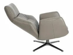 Angel Cerda Sillón giratorio reclinable piel gris oscuro 5092