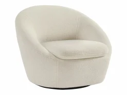 Best Sillón giratorio redondeado en tela de rizo LACARA Sillón
