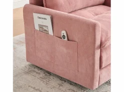 Sillón giratorio XXL (92x74x67 cm) - Rotación 360° - Bolsillo lateral - Capacidad 300 kg