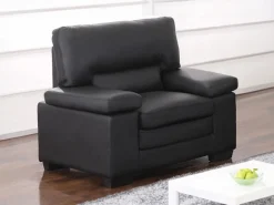 Sale Sillón gran confort de piel de búfalo en color MIMAS Sillón De Piel
