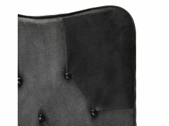 Clearance Sillón orejero cuero auténtico y gris Sillón De Piel