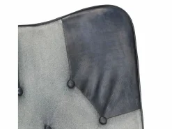 Sillón orejero de cuero auténtico canela Sillón De Piel