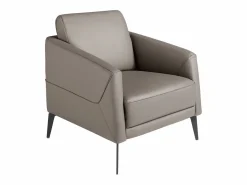 Best Angel Cerda Sillón piel gris oscuro 5134 Beige