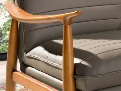 Clearance Angel Cerda Sillón piel gris oscuro 5130 Beige