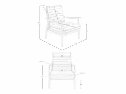 Clearance Angel Cerda Sillón piel gris oscuro 5130 Beige