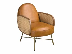 Angel Cerda Sillón piel marrón 5162 Marru00f3n