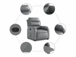 Best Sillón reclinable de cuero sintético Sillón Relax