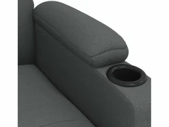 Sale Sillón reclinable de tela oscuro Sillón Relax