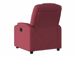 vidaxl Sillón reclinable de tela tinto