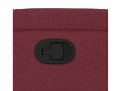 vidaxl Sillón reclinable de tela tinto