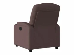 Clearance vidaxl Sillón reclinable de tela marrón oscuro Marru00f3n