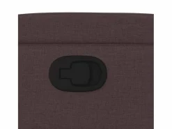 Clearance vidaxl Sillón reclinable de tela marrón oscuro Marru00f3n