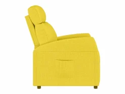 Sale vidaxl Sillón reclinable de tela amarillo claro Rojo