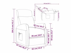 Sale vidaxl Sillón reclinable de tela amarillo claro Rojo