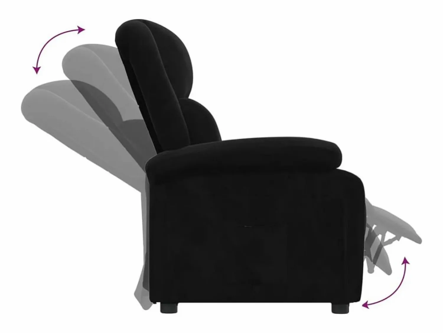 Sale Sillón reclinable de terciopelo Sillón Cama