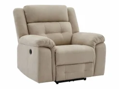 Best Vente-unique Sillón reclinable eléctrico de microfibra ORTIANO Beige