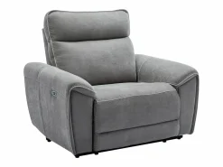 Vente-unique Sillón reclinable eléctrico de tela DJARALO