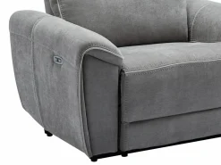 Vente-unique Sillón reclinable eléctrico de tela DJARALO