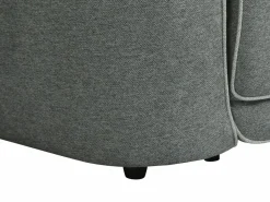 Outlet Vente-unique Sillón reclinable eléctrico de tela jaspeado OZARTO Gris