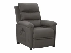 Hot Sillón reclinable eléctrico de tela oscuro Sillón Relax