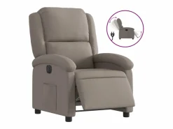 Discount vidaxl Sillón reclinable eléctrico tela gris taupé Topo