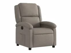 Discount vidaxl Sillón reclinable eléctrico tela gris taupé Topo