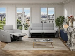 Outlet Sillón reclinable eléctrico de tela OZARTO Sillón|Sillón Relax
