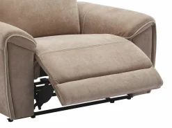 Vente-unique Sillón reclinable eléctrico de tela en color DJARALO