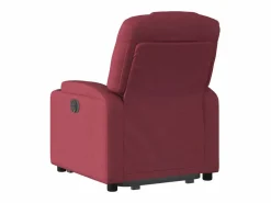 Clearance vidaxl Sillón reclinable elevable tela tinto Rojo