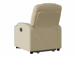 Best vidaxl Sillón reclinable elevable de tela color Crema