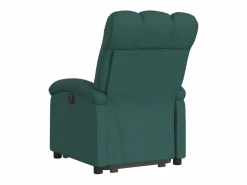 vidaxl Sillón reclinable elevable tela oscuro