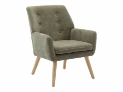 New Sillón recto de tela estilo escandinavo SERINO Sillón|Sillón Escandinavo