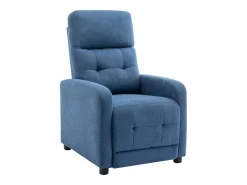 New Vente-unique Sillón relax de tela acolchada color JARAMILO Azul