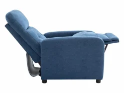 New Vente-unique Sillón relax de tela acolchada color JARAMILO Azul