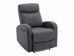 Vente-unique Sillón relax de tela estilo contemporáneo EVELYN