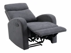 Vente-unique Sillón relax de tela estilo contemporáneo EVELYN