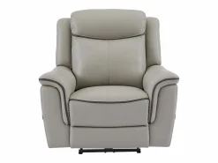 New Sillón relax eléctrico de cuero ADELIO Sillón De Piel|Sillón Relax
