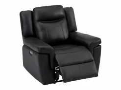 Outlet Sillón relax eléctrico de piel KENNETH Sillón De Piel|Sillón Relax