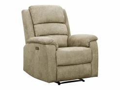 Hot Sillón relax eléctrico de tela reposapiés y respaldo reclinables NEVERS Sillón Relax