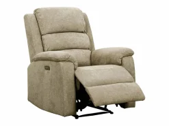 Hot Sillón relax eléctrico de tela reposapiés y respaldo reclinables NEVERS Sillón Relax