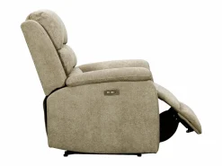 Hot Sillón relax eléctrico de tela reposapiés y respaldo reclinables NEVERS Sillón Relax