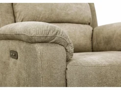 Hot Sillón relax eléctrico de tela reposapiés y respaldo reclinables NEVERS Sillón Relax