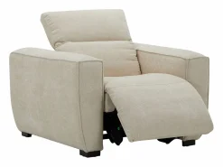 Best Maison Céphy Sillón relax eléctrico de tela color LAGUNDI Beige