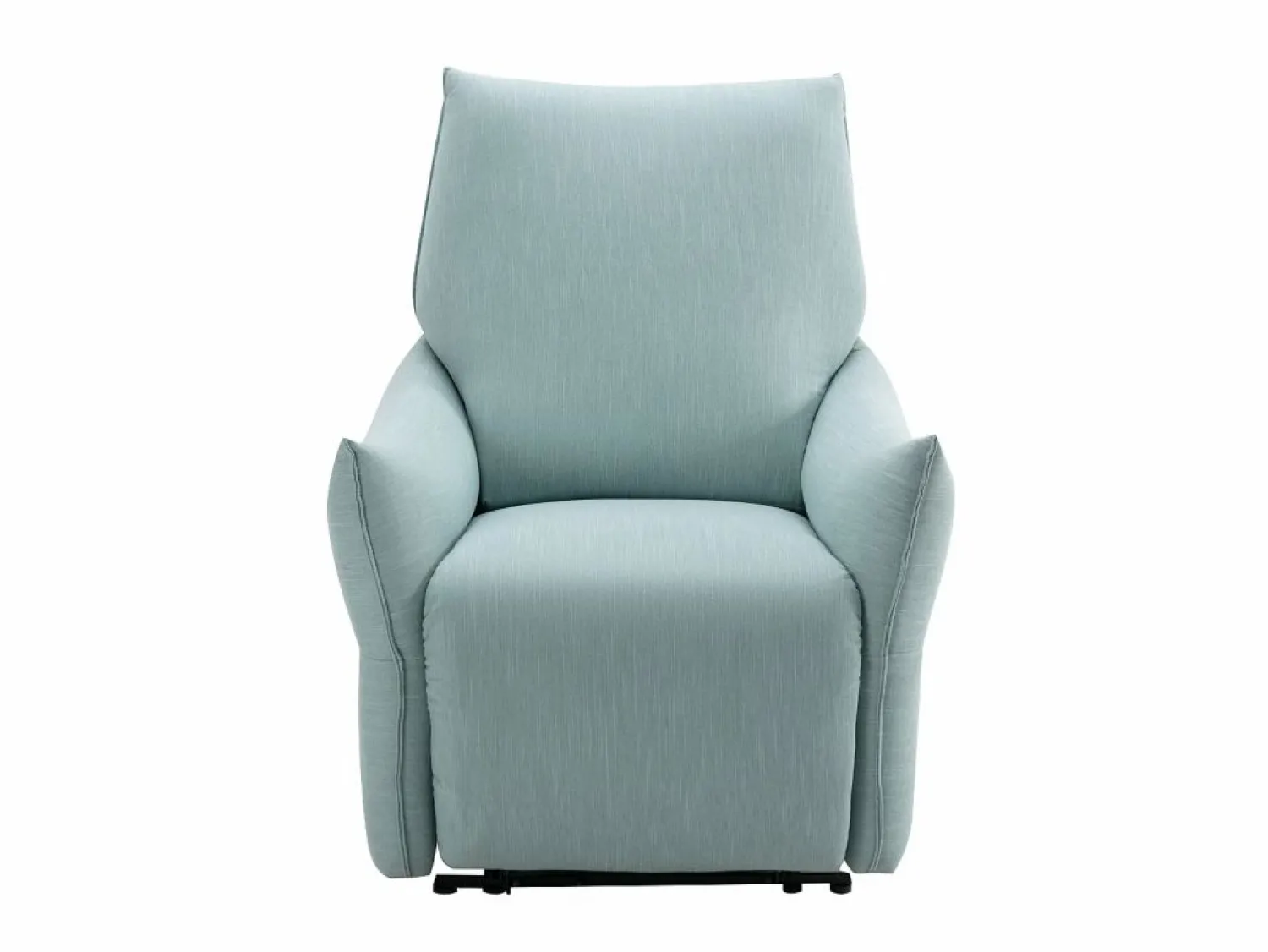 Vente-unique Sillón relax eléctrico de tela azul claro estilo contemporáneo MODOC