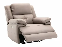 Sillón relax eléctrico de tela gris con 1 puerto USB DOLENE Sillón Relax
