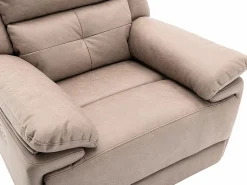 Sillón relax eléctrico de tela gris con 1 puerto USB DOLENE Sillón Relax