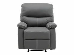 Vente-unique Sillón relax mecánico de piel sintética CANBY