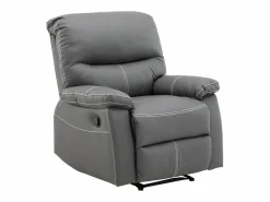 Vente-unique Sillón relax mecánico de piel sintética CANBY