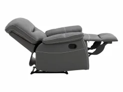 Vente-unique Sillón relax mecánico de piel sintética CANBY