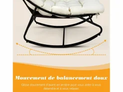 Sillón relax, tumbona de jardín reversible, chaise longue de balcón en acero, 2 plazas con reposapiés,